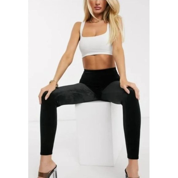 Spanx Black Velvet legging Slimming Shapewear size medium soft - Picture 2 of 12